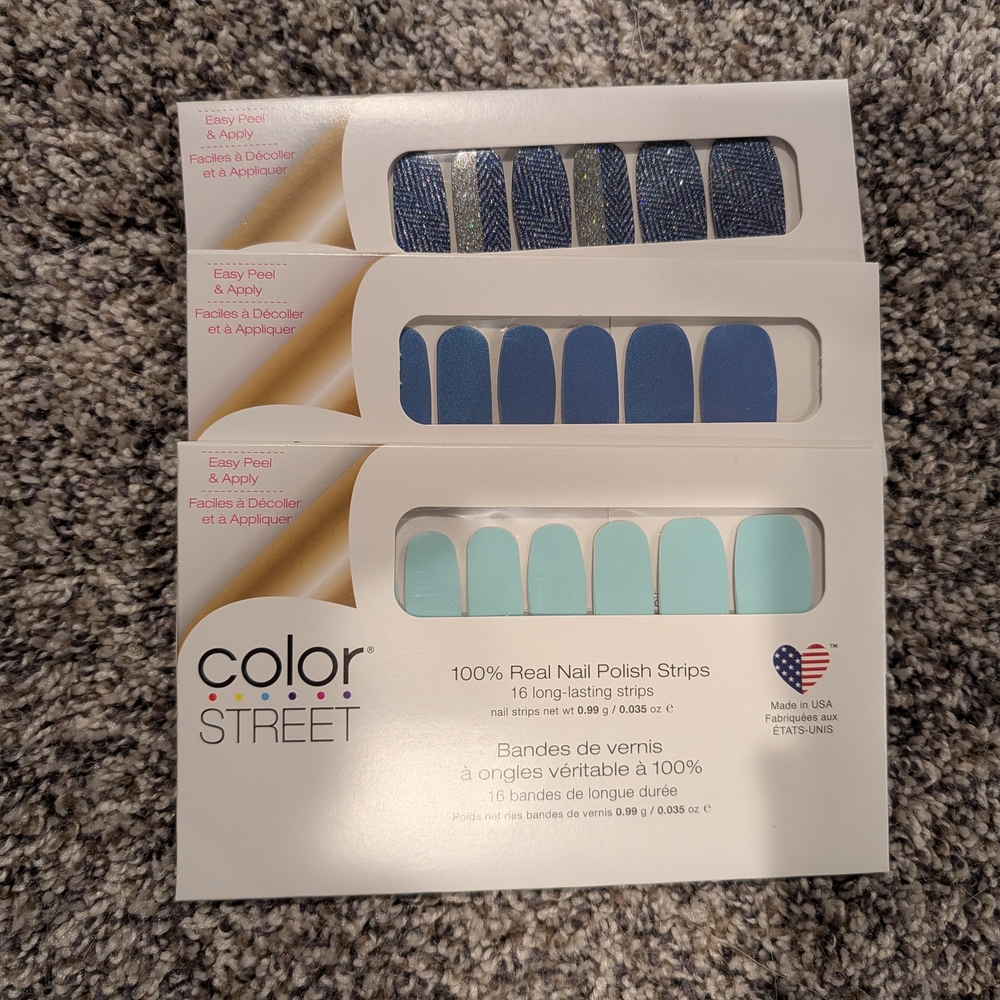 Color Street Nail Polish Strips - Set Of 3